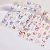 Butterfly Nail Stickers, Butterfly Nail Decals, Butterfly Nail Art, 3D Nail Stickers,Aesthetic Manicure, DIY Nails, Nail Stickers